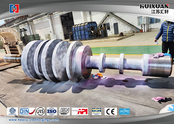 Stromgenerator Rotor Schmieden mit Rillen Wärmestabilitätsprüfung