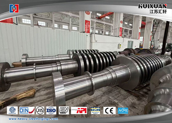 Steam Turbine Rotor Forging Using Alloy Steel Materials with Melting Process EF LF VD and Machining from Rough to Finish
