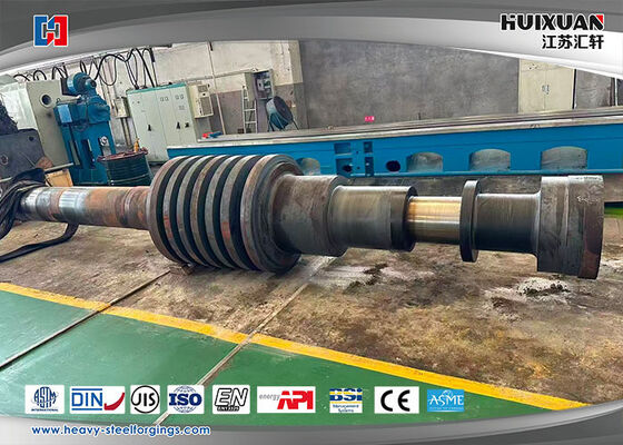 Steam Turbine Rotor Forging Using Alloy Steel Materials with Melting Process EF LF VD and Machining from Rough to Finish
